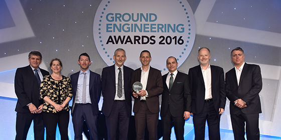 Winners of Technical Excellence at the 2016 Ground Engineering Awards