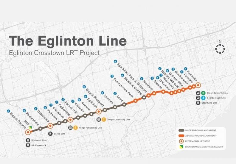 New Eglinton Subway Line Map Eglinton Crosstown Lrt - Design | Dr. Sauer & Partners