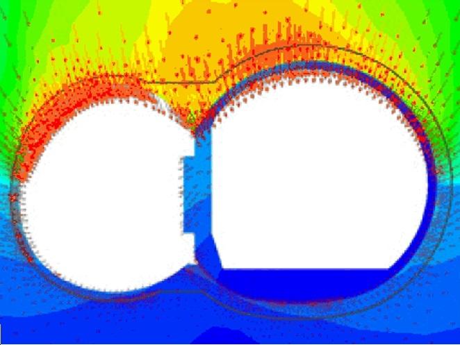 FEM results of binocular structure at Fisher Street Crossover