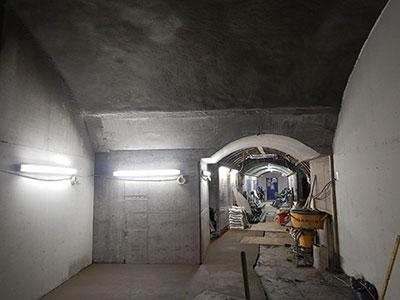 Passage Tunnel 4/204 at an early construction stage