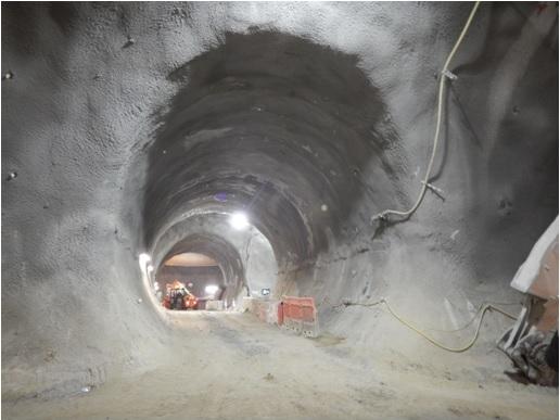 Cross passage 3 from platform tunnel east