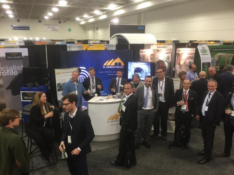 A great turnout at our booth, centrally located within the exhibition area: