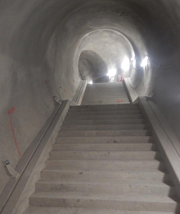 Bond Street Station - Completed Staircase Tunnel